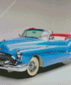 Blue Buick Skylark Diamond Painting