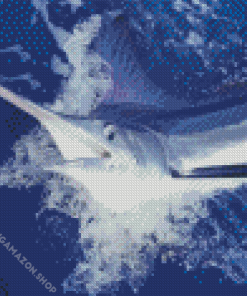 Blue Marlins Diamond Painting