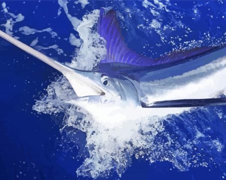 Blue Marlins Diamond Painting