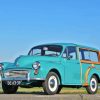 Blue Morris Minor Car Diamond Painting