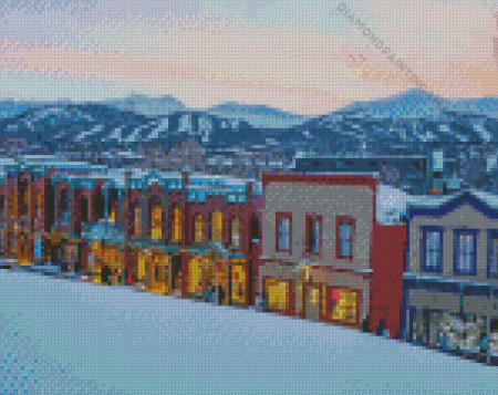 Breckenridge Buildings Diamond Painting