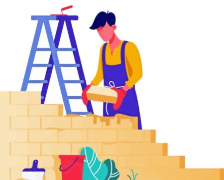 Brick Builder Illustrated Art Diamond Painting