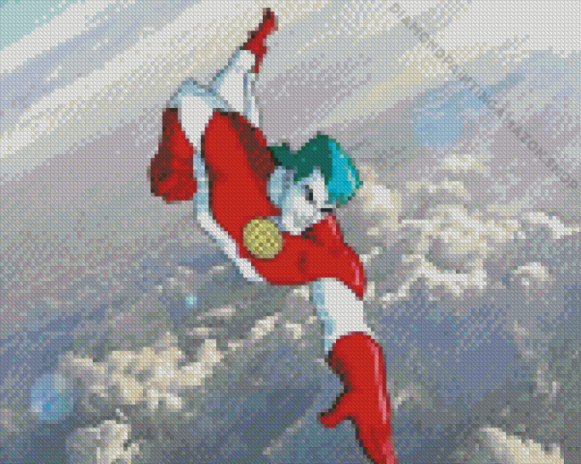 Captain Planet Flying Diamond Painting