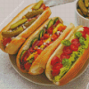 Chicago Hot Dogs Diamond Painting