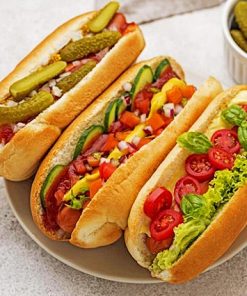 Chicago Hot Dogs Diamond Painting