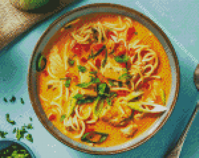 Chicken Laksa Diamond Painting