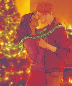 Christmas Hermione And Ron Diamond Painting