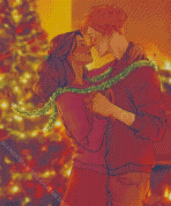 Christmas Hermione And Ron Diamond Painting