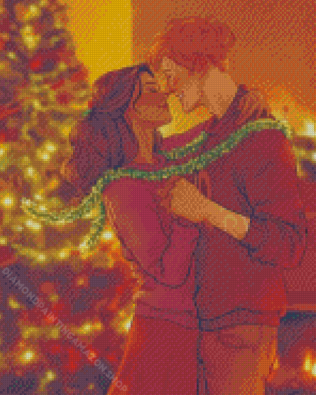 Christmas Hermione And Ron Diamond Painting
