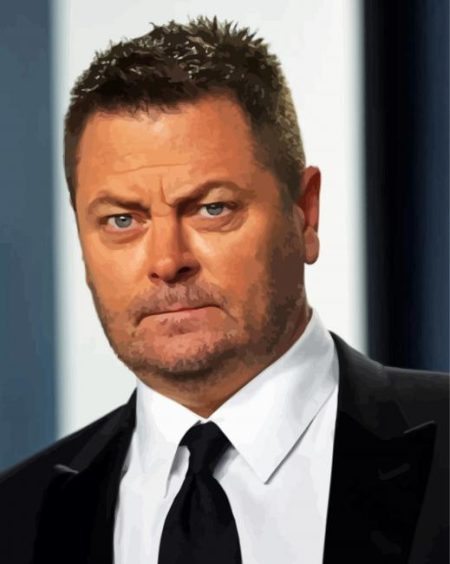 Classy Nick Offerman Diamond Painting
