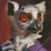 Classy Lemur Diamond Painting