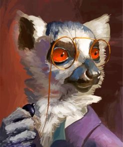 Classy Lemur Diamond Painting