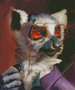 Classy Lemur Diamond Painting