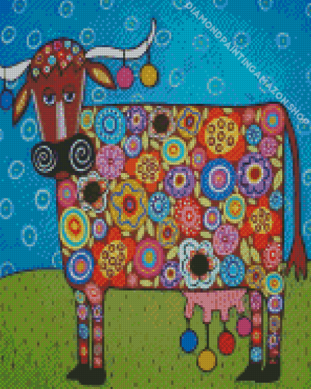 Colorful Cattle Karla Gerard Diamond Painting