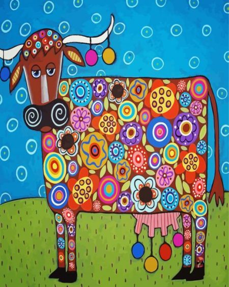 Colorful Cattle Karla Gerard Diamond Painting