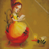 Cool Queen Bee Art Illustration Diamond Painting