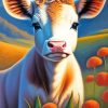 Cool Flowers Cow Diamond Painting