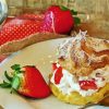 Cream Puff Strawberry Shortcake Diamond Painting