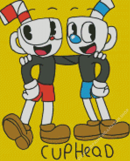 Cuphead Video Game Diamond Painting