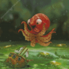 Cute Baby Kraken Diamond Painting