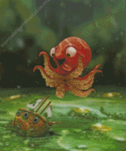 Cute Baby Kraken Diamond Painting