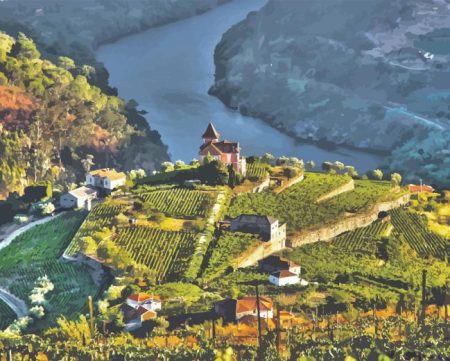 Douro River In Europe Diamond Painting