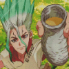 Dr Stone Character Diamond Painting