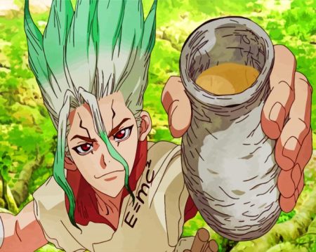 Dr Stone Character Diamond Painting