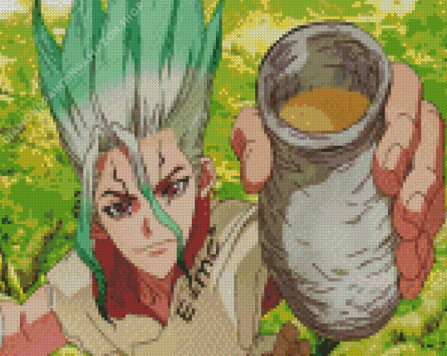 Dr Stone Character Diamond Painting