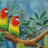 Eastern Rosella Art Diamond Painting