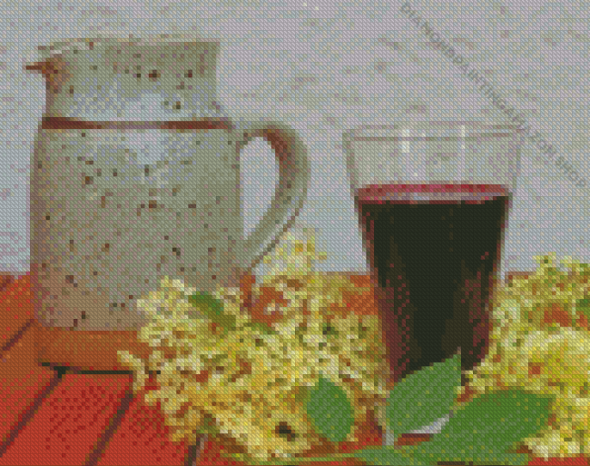 Elderberry Juice Diamond Painting