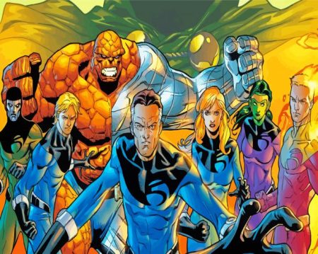 Fantastic Five Characters Diamond Painting