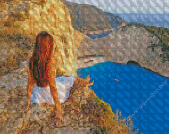 Girl In Zakynthos Diamond Painting