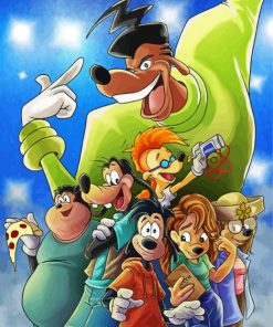 Goofy Movie Characters Diamond Painting