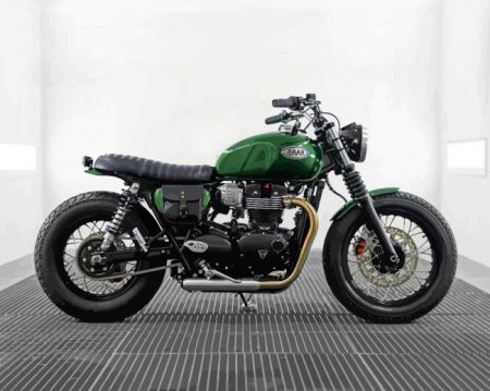 Green Triumph Bonneville Diamond Painting