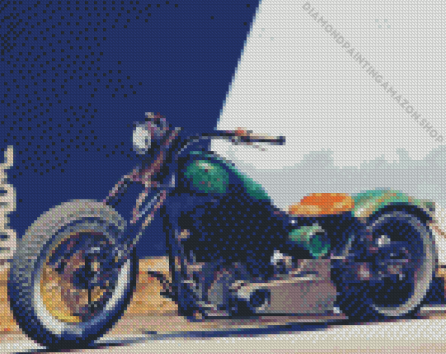 Green Rat Bike Diamond Painting