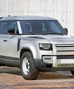 Grey Land Rover Diamond Painting