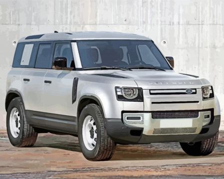 Grey Land Rover Diamond Painting