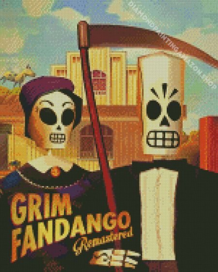Grim Fandango Video Game Poster Diamond Painting