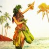 Hawaiian Girl Hula Dance Diamond Painting