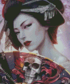 Japan Girl Art Diamond Painting