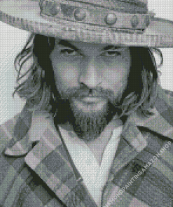 Jason Momoa Black And White Diamond Painting