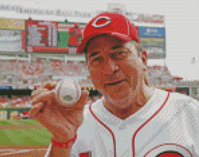 Johnny Bench Baseball Player Diamond Painting