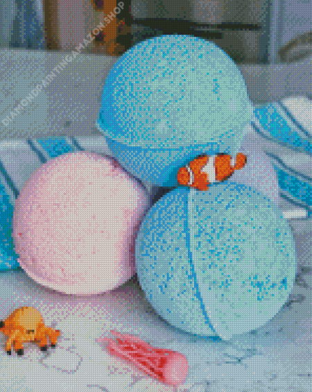 Kids Bath Bombs With Toy Inside Diamond Painting