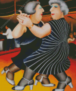 Ladies Dancing By Beryl Cook Diamond Painting