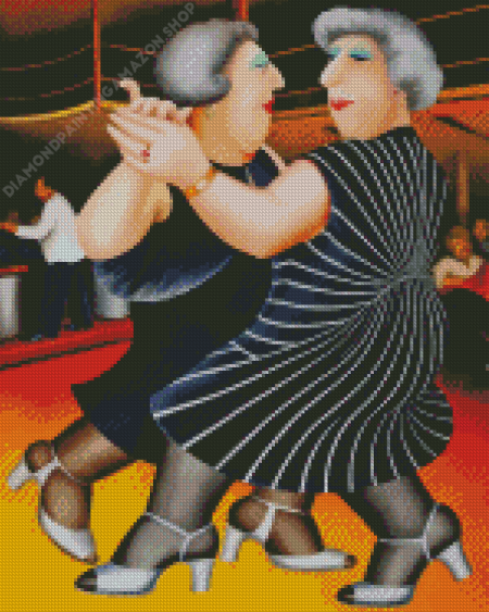 Ladies Dancing By Beryl Cook Diamond Painting
