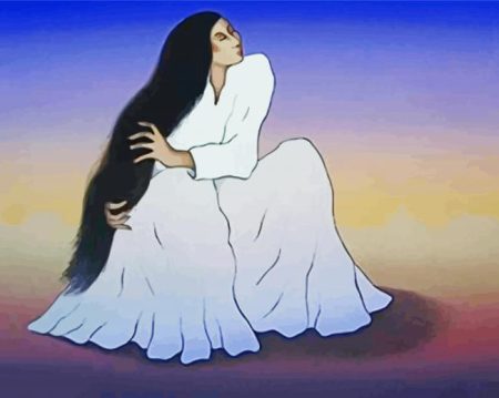 Lady By R C Gorman Diamond Painting