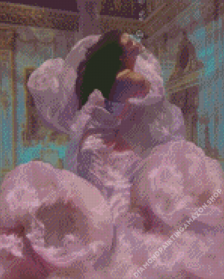 Lady With A Pink Dress Underwater Diamond Painting