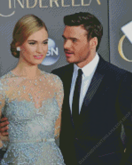 Lily James And Richard Madden Diamond Painting