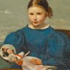 Little Girl With A Doll Camille Corot Diamond Painting